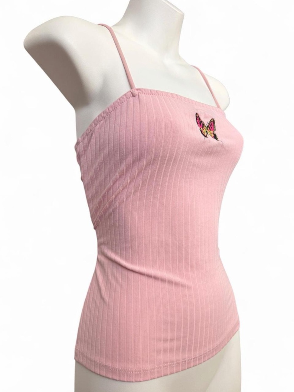 Rue21 Pink Ribbed Butterfly Cami - Picture 3 of 6